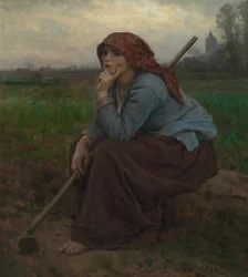 Young Peasant Girl with a Hoe